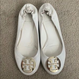 Tory Burch White flats